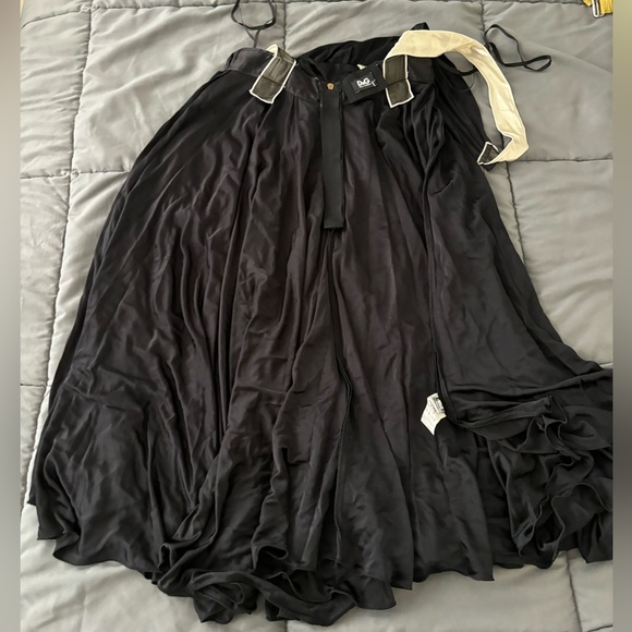 Dolce & Gabbana Silk Bow Waist Midi Dress Iconic Runway Piece $2,560 Retail - Picture 10 of 13